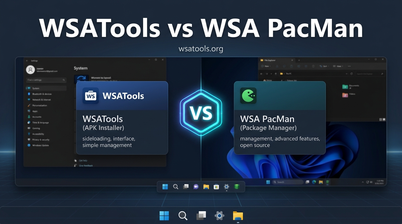 WSATools vs WSA PacMan
